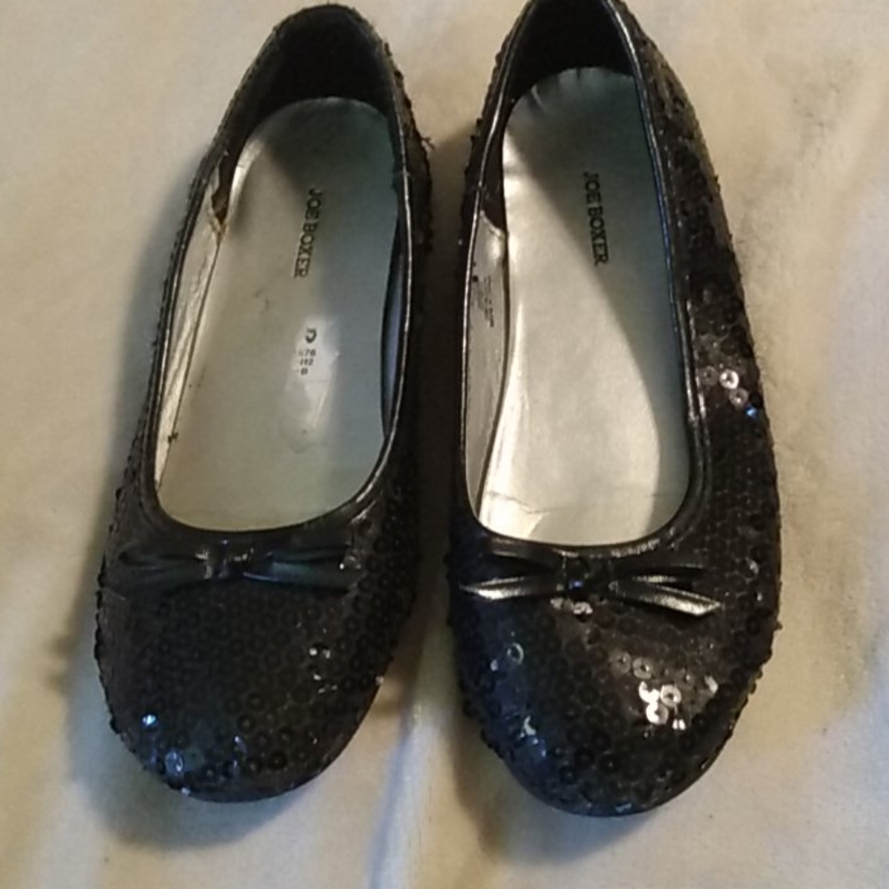 Girls Joe Boxer sequin flats